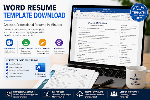 Word Resume Template Download: Professional Resume Templates for Job Seekers
